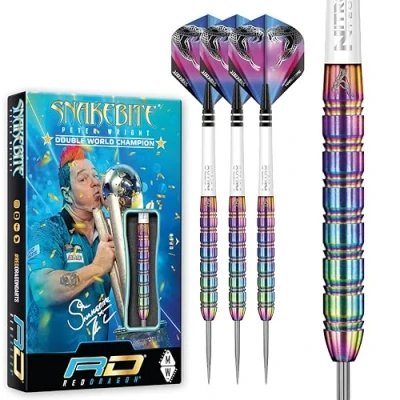 Afbeelding van RED DRAGON Peter Wright Snakebite 1: Steeltip Tungsten Dartpijlen Professioneel 22 gram