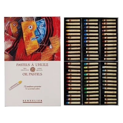 Afbeelding van SENNELIER 72 stuks oliepastels, hout, metaal, meerkleurig,