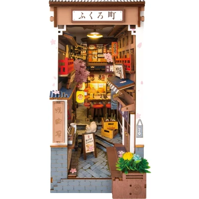 Afbeelding van Robotime Book Nook Sakura Wine Alley TGB11 Knutselen Bouwpakket Hobby Boeken Creatief Miniatuur