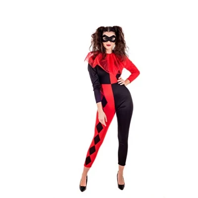 Afbeelding van Fun Shack harlekijnkostuum voor dames, Halloween kostuum harlekijn, harlekijn volwassenen, maat XS