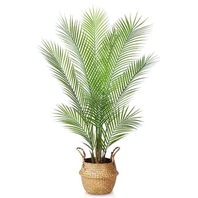 Afbeelding van Kazeila Areca Kunstpalm, 1 x grote kunstplanten in pot, 110 cm