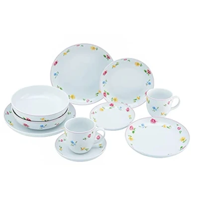 Afbeelding van CreaTable, 22900 Serie Allround Summer Time 10 delig porseleinen tafelservies, vaatwasser en magnetronbestendig, gemaakt in Europa