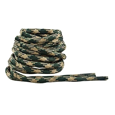 Afbeelding van IRONLACE Paracord 550 Veterschoen Veters Unisex (Set van 2), Camouflage het bos