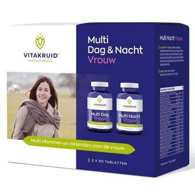 Afbeelding van Vitakruid Multi Dag &amp; Nacht Vrouw Tabletten 2x90st