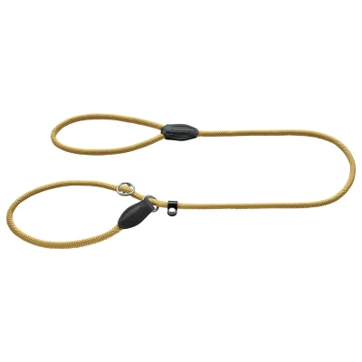 Afbeelding van Hunter Sliplijn Freestyle Nylon Rond Geel Hondenriem 170x0.8 cm