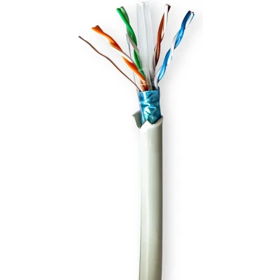 Afbeelding van Netwerk Kabel Rol CAT6 Stranded F/UTP Koper 100 m Rond Grijs