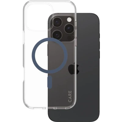 Afbeelding van PanzerGlass Hoesje Geschikt voor iPhone 16 Pro Max CARE Flagship Case MagSafe Blauw
