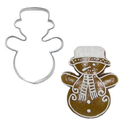 Afbeelding van BrandNewCake Uitsteker Sneeuwpop RVS 6cm
