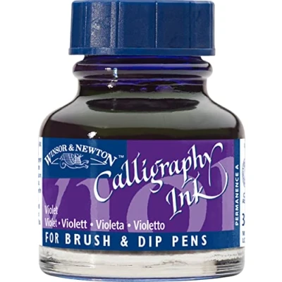 Afbeelding van W&amp;N kalligrafie inkt, 30 ml, violet