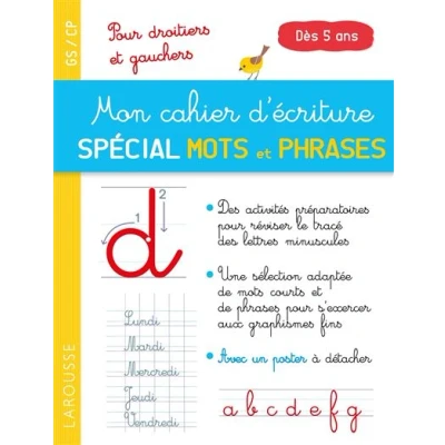 Image de Mon cahier d&#039;écriture spécial premiers mots et phrases