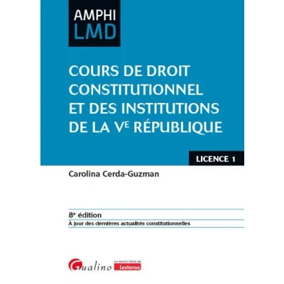 Image de Cours de droit constitutionnel et institutions la Ve République