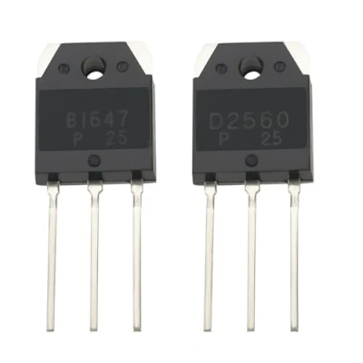 Afbeelding van OTOTEC 2 stuks transistor schakelversterker 2SB1647 2SD2560 NPN laag vermogen voor elektronisch project 150 V/40 A