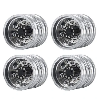 Afbeelding van AXspeed Set van 4 metalen achterwielnaaven voor 1/14 inch RC Tamiya Tractor aanhanger