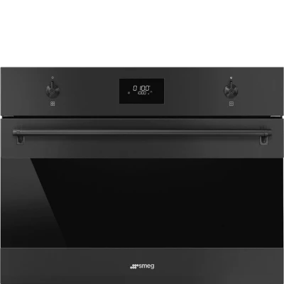 Afbeelding van Smeg Microgolfoven Met Grill 45 Cm 1000 W Zwart Inox