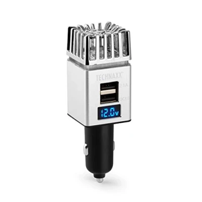 Image de Purificateur d&#039;air de voiture Technaxx pour allume cigare 12 /24 V Argent