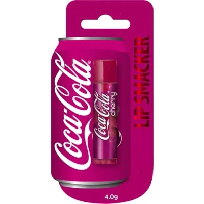 Afbeelding van Lip Smacker Coca Cola Collection, lippenbalsem met Cherry Coke smaak, geïnspireerd op Cola, hydraterend en verfrissend, afzonderlijk verpakt