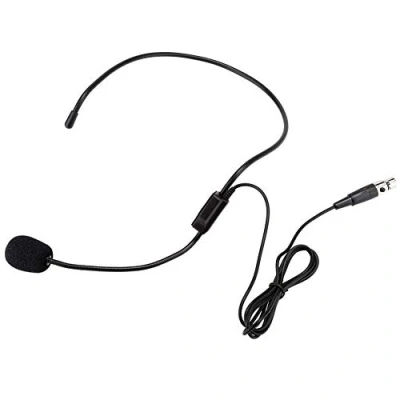 Afbeelding van Denash Microfoon met microfoon, Mini XLR 3 pins TA3F plug draadloze micro hoofdtelefoon professioneel