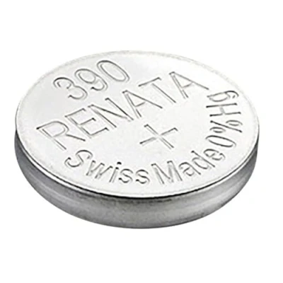 Afbeelding van Renata Enkele batterij voor horloge, Zwitsers product, 390 of SR1130SW AG10, 1,5 V, 1 x goud, SR 1130 SW zilver