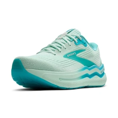 Afbeelding van Brooks Ghost MAX 2 Hardloopschoenen voor op de weg, Heren, Maat: 40, Honeydew blue white Textiel