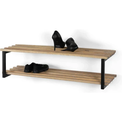 Afbeelding van RIZZOLI / MARCO XL (100 cm) Schoenenrek Zwart Eiken