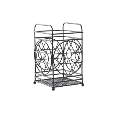 Afbeelding van Bestek afdruiper DKD Home Decor Zwart Metaal Geometrisch 12 x 20 cm