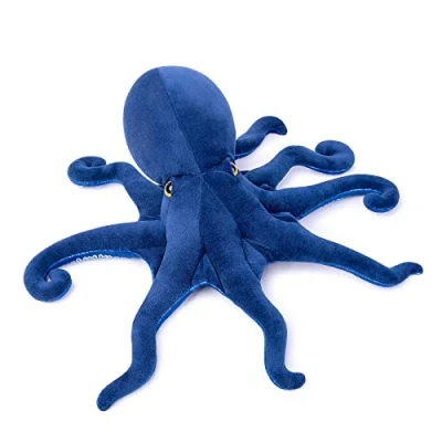 Afbeelding van lilizzhoumax octopus pluche 45 cm / 18 inch, simulatie pluche, schattig speelgoed zachte zeedier poppen wilde dieren blauw