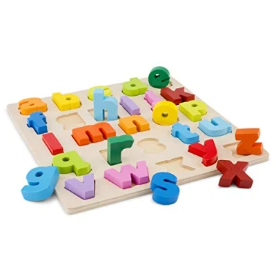 Afbeelding van New Classic Toys Houten Alfabet Puzzel Kleine Letters