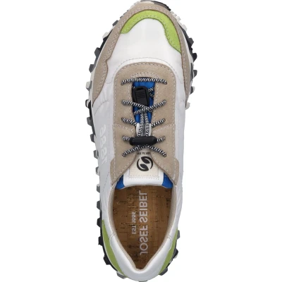 Afbeelding van Josef Seibel Sneakers laag beigehellgrün, Dames, Maat: 39, Beige hellgrün Leer en textiel