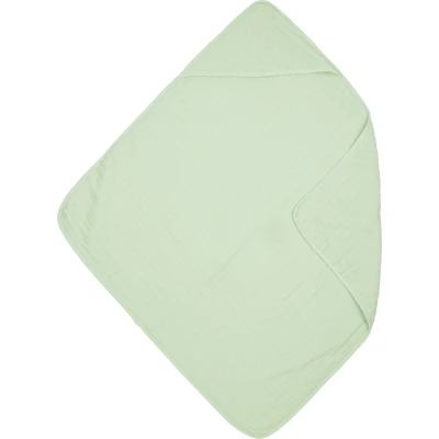 Afbeelding van Meyco Baby Uni badcape hydrofiel soft green 80x80cm