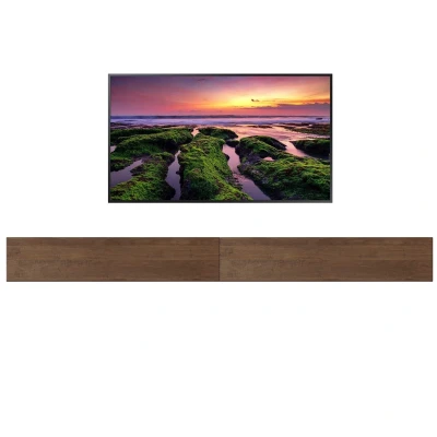 Afbeelding van Zwevend Tv meubel Tesla 276 cm breed walnoot