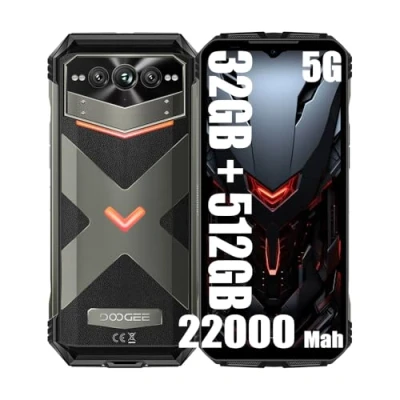 Afbeelding van DOOGEE VMAX Pro 5G Rugged Smartphone, 2 2000 mAh accu, 32 GB + 512 GB, 6,58 inch FHD+, 108 MP Triple AI camera (20 nachtzicht) 16 MP, Android 14 waterdichte telefoon, NFC grijs