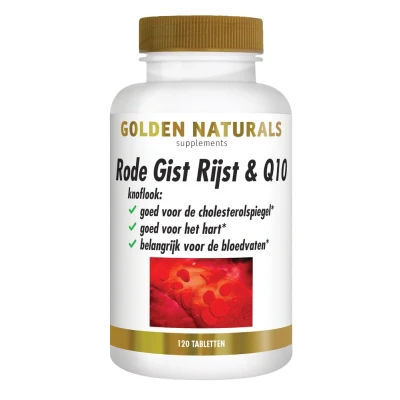 Afbeelding van Golden Naturals Rode Gist &amp; Q10 Tabletten