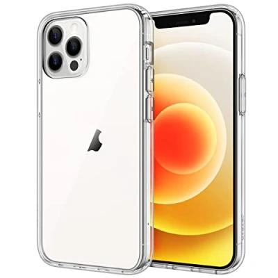 Afbeelding van JETech Beschermhoes voor iPhone 12/12 Pro 6,1 inch, vergeelt niet, transparant, schokbestendig, krasbestendig, HD helder