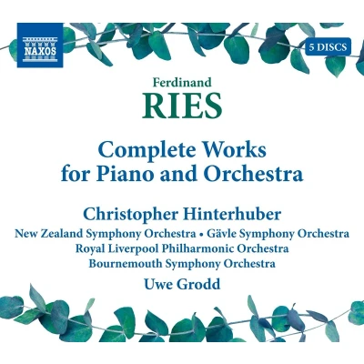 Afbeelding van Christopher Hinterhuber, New Zealand Symphony Orchestra, Uwe Grodd Ries: Complete Works For Piano And Orchestra (5 CD)