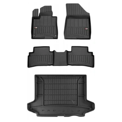 Afbeelding van MOTOS Rubberen vloermat en kofferbakmat set voor Kia Sportage V sinds 2021. Verbeter je reiscomfort met 3D antislip automat vloermatten alle weersomstandigheden, bescherming