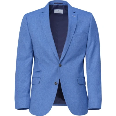 Afbeelding van The Blueprint Premium Colbert Heren Lichtblauw uni