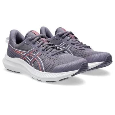Afbeelding van Asics JOLT 5 Hardloopschoenen voor op de weg, Dames, Maat: 37, Greyish purple/coral reef Textiel/ synthetisch