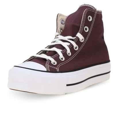 Afbeelding van Converse Chuck Taylor ALL STAR LIFT Platform Sneakers hoog, Dames, Maat: 36, Trail mixed/natural ivory/black Textiel