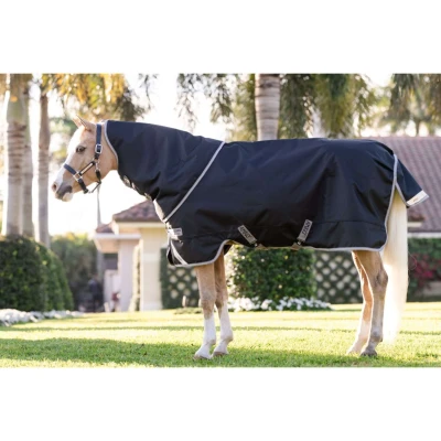 Afbeelding van Amigo Turnout 1200D Plus Pony 0g Black/Titanium Grey/Silver 115/168 Agradi.be