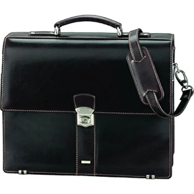 Afbeelding van Juscha Ju 47022 Aktentas Alassio Monaco 31,5 X 38,5 15 Cm Donkerbruin