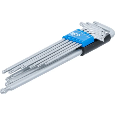 Afbeelding van BGS Stiftsleutelset extra lang torx met kogelkop T10 T50 mm 9 delig