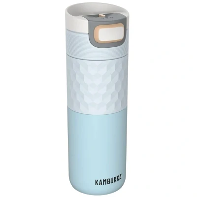 Afbeelding van Kambukka Stainless Steel Double Wall Vacuum Insulated Tumbler With 3 In 1 Snapclean Lid Breezy Blue 500 Ml (17oz)