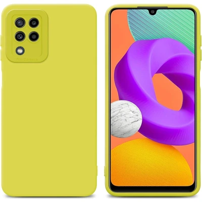 Afbeelding van Cadorabo Hoesje geschikt voor Samsung Galaxy M22 / M32 4G in Fluid GEEL Beschermhoes gemaakt van flexibel TPU silicone Cover Case