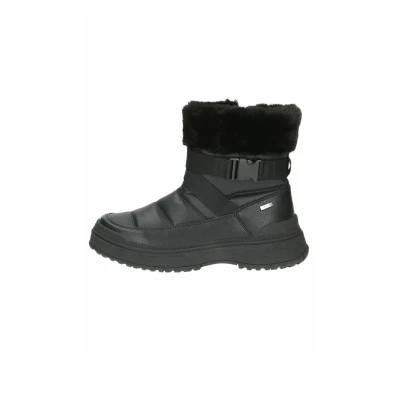 Afbeelding van Caprice Dames 9 26226 41 Enkellaarsjes met veters en warme voering voor dames, zwart/kam