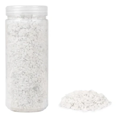 Afbeelding van HEKU 30332 01: Witte decoratieve korrels,750 g, in hersluitbare doos
