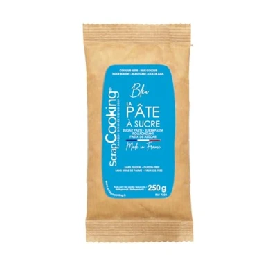 Afbeelding van ScrapCooking Suikerpasta 7224, blauw, 250 g, voor taarten, gebak