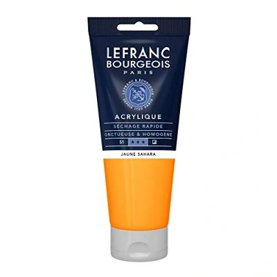 Afbeelding van Lefranc Bourgeois fijne acrylverf, Tube 200 ml, Saharageel