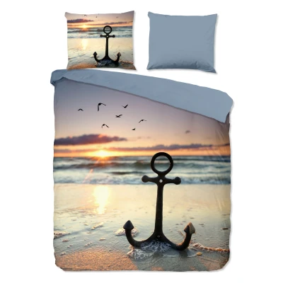 Afbeelding van Good Morning Dekbedovertrek &quot;strand/ zee&quot; Multi (200x200/220 cm) Katoen