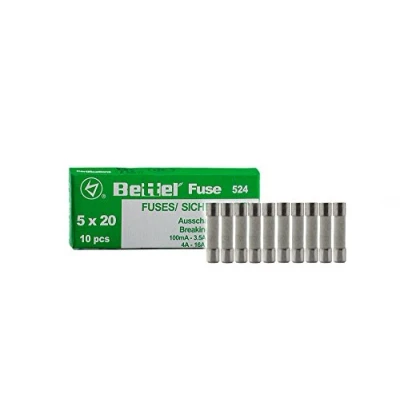 Afbeelding van 10 stuks keramische getimede zekeringen 5 x 20 mm 250 V type 524 1 A 1,6 2 2,5 3,15 4 6,3