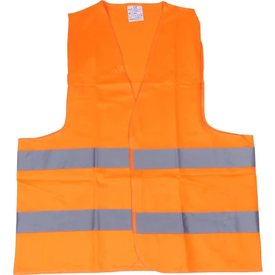 Afbeelding van AMiO 01735 Hoog zichtbaarheidsvest Oranje XL Met klittenbandsluiting, reflectoren ISO 20471:2013, A1:2016